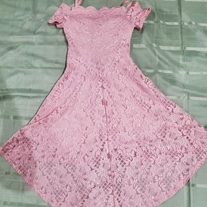 Pink teens dress
